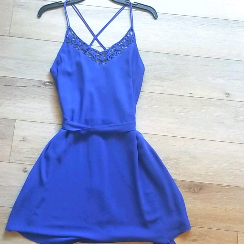 Royal blue semi formal dress